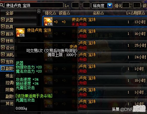 dnf晶体契约选择什么好？